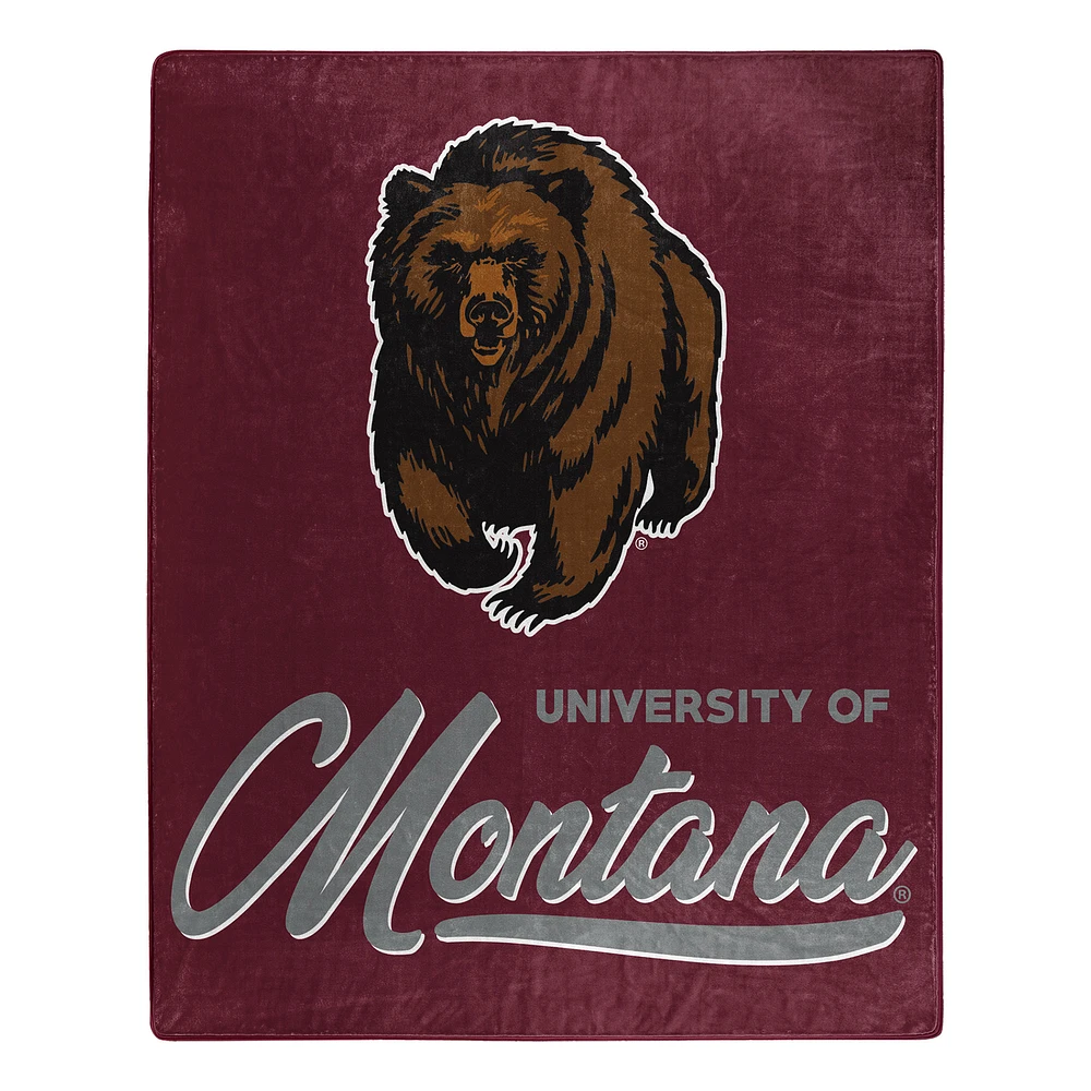 The Northwest Group Montana Grizzlies 50" x 60" Signature Raschel Plush Throw Blanket