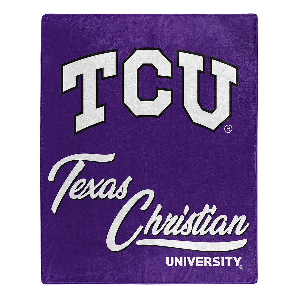 The Northwest Group TCU Horned Frogs 50" x 60" Signature Raschel Plush Throw Blanket
