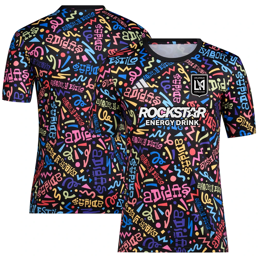 Men's adidas Black LAFC 2023 Hispanic Heritage Pre-Match Top