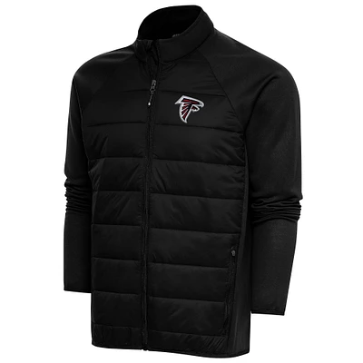 Men's Antigua Black Atlanta Falcons Altitude Full-Zip Jacket