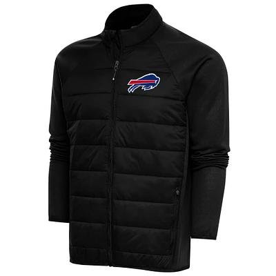 Men's Antigua Black Buffalo Bills Altitude Full-Zip Jacket