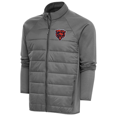 Men's Antigua Steel Chicago Bears Altitude Full-Zip Jacket