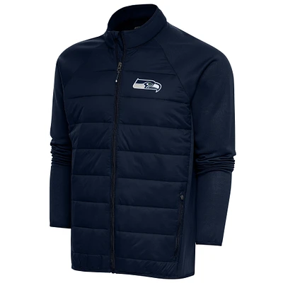 Men's Antigua Navy Seattle Seahawks Altitude Full-Zip Jacket