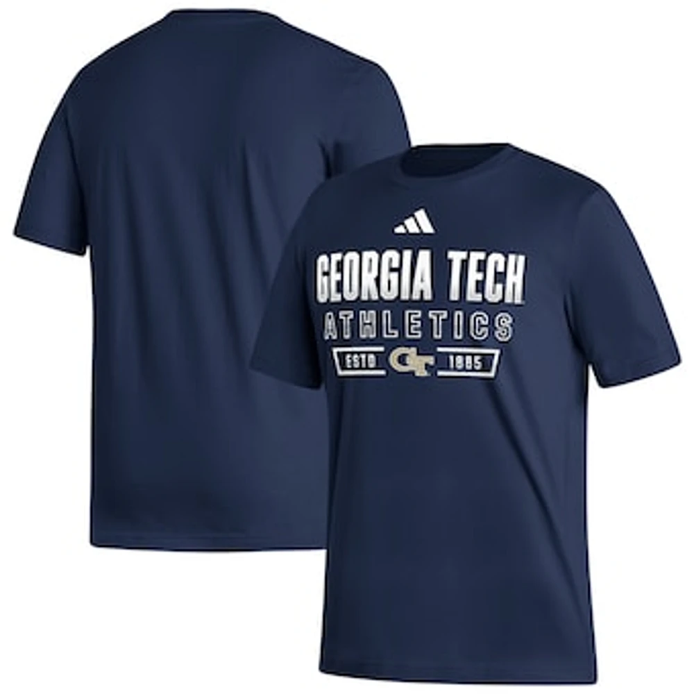 Men's adidas Navy Georgia Tech Yellow Jackets Head of Class Fresh T-Shirt