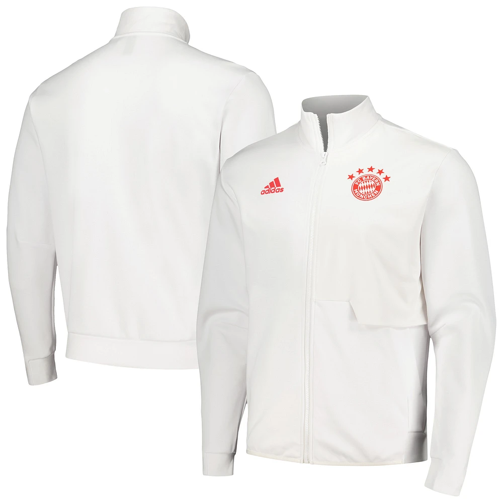 Men's adidas White Bayern Munich 2023/24 Anthem Full-Zip Jacket