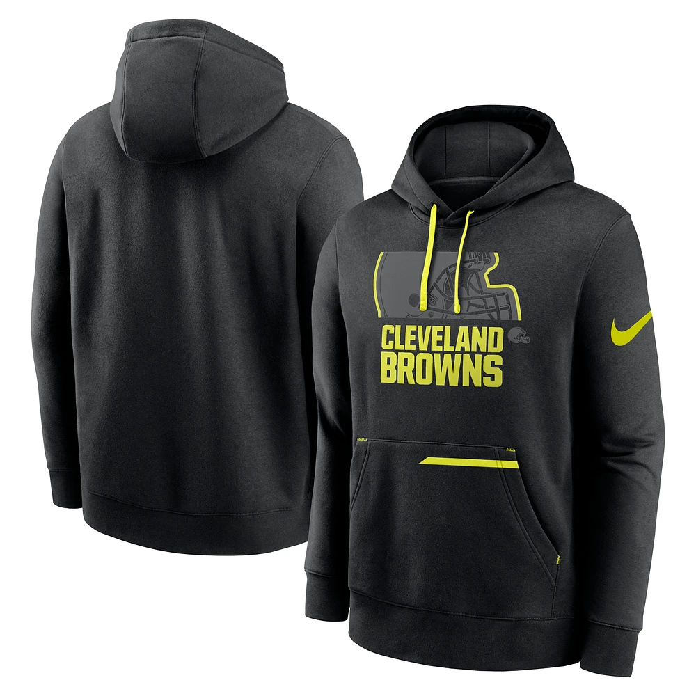 Men's Nike Black Cleveland Browns Volt Pullover Hoodie