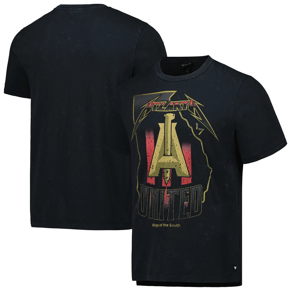 Men's The Wild Collective Black Atlanta United FC Concert T-Shirt