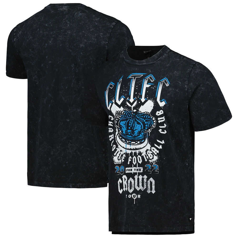 Men's The Wild Collective Black Charlotte FC Concert T-Shirt