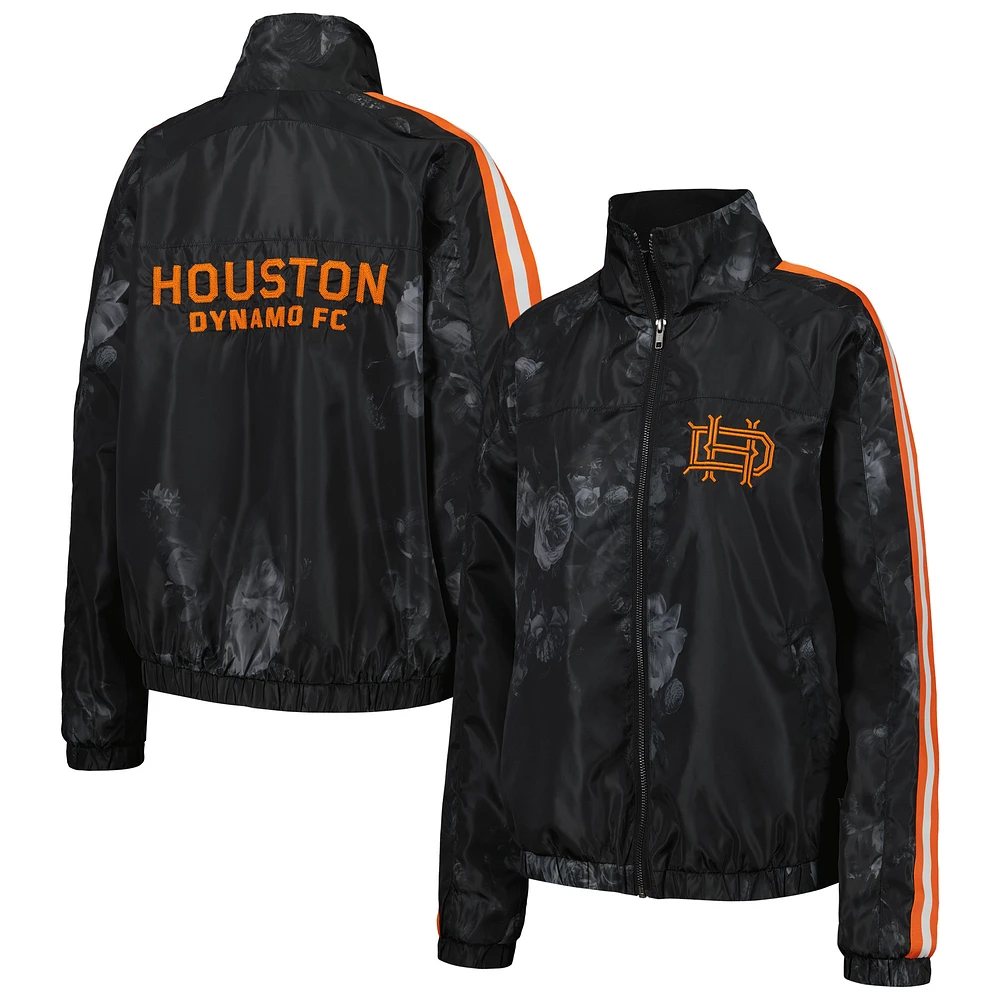 Women's The Wild Collective Black Houston Dynamo FC Full-Zip Track Jacket