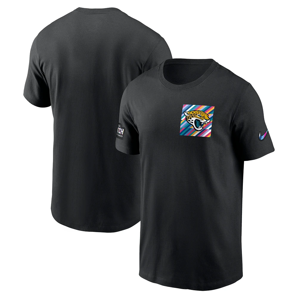 Men's Nike Black Jacksonville Jaguars Crucial Catch Sideline Tri-Blend T-Shirt