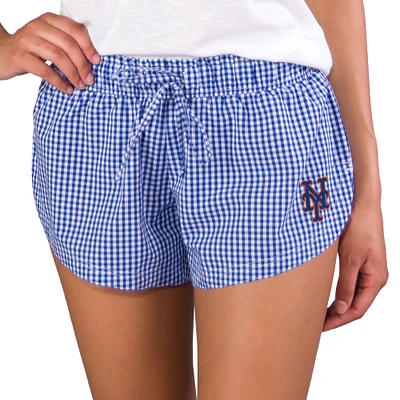 Women's Concepts Sport Royal New York Mets Tradition Woven Shorts