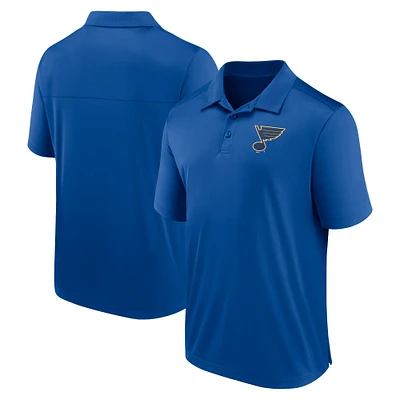 Men's Fanatics Blue St. Louis Blues Left Side Block Polo