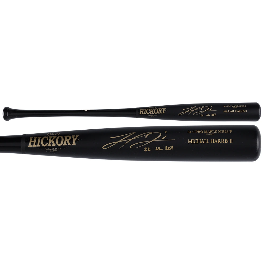 Michael Harris II Atlanta Braves Autographed Old Hickory Game Model Bat with ''22 NL ROY'' Inscription