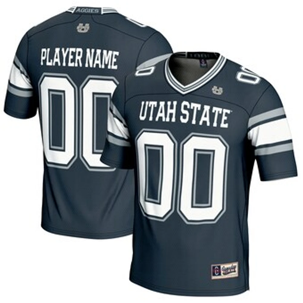 Men's GameDay Greats Navy Utah State Aggies NIL Pick-A-Player Football Jersey