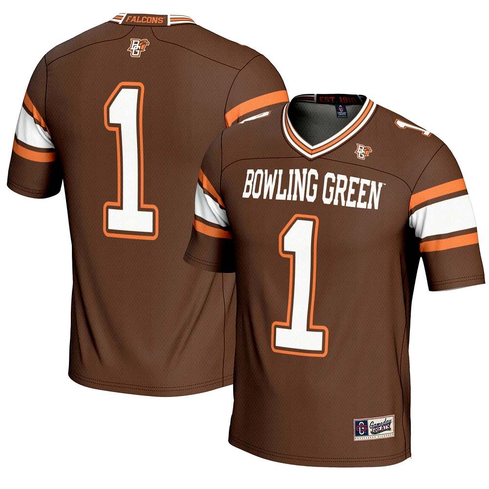 Youth GameDay Greats #1 Bowling Green St. Falcons Endzone Football Jersey