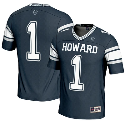 Youth GameDay Greats #1 Navy Howard Bison Endzone Football Jersey