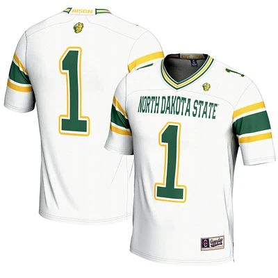 Youth GameDay Greats #1 White NDSU Bison Endzone Football Jersey