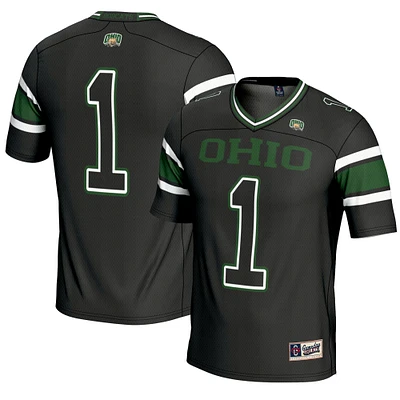 Youth GameDay Greats #1 Black Ohio Bobcats Endzone Football Jersey