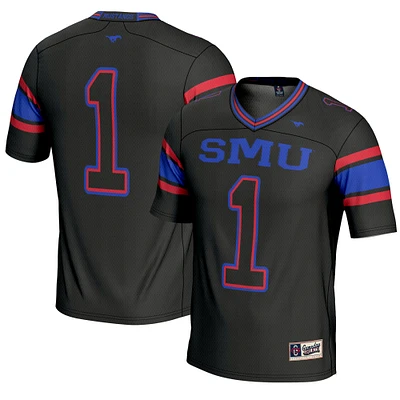 Youth GameDay Greats #1 Black SMU Mustangs Endzone Football Jersey