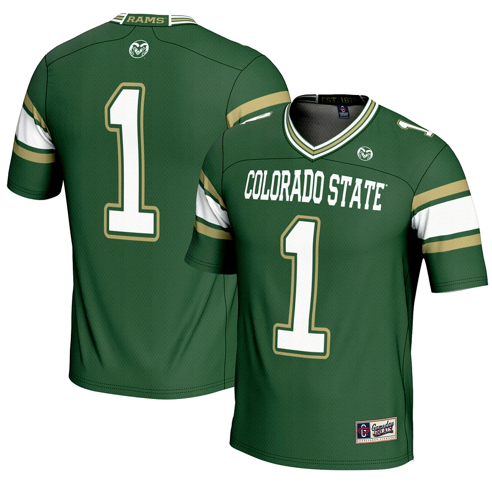Men's GameDay Greats #1 Colorado State Rams Endzone Football Jersey