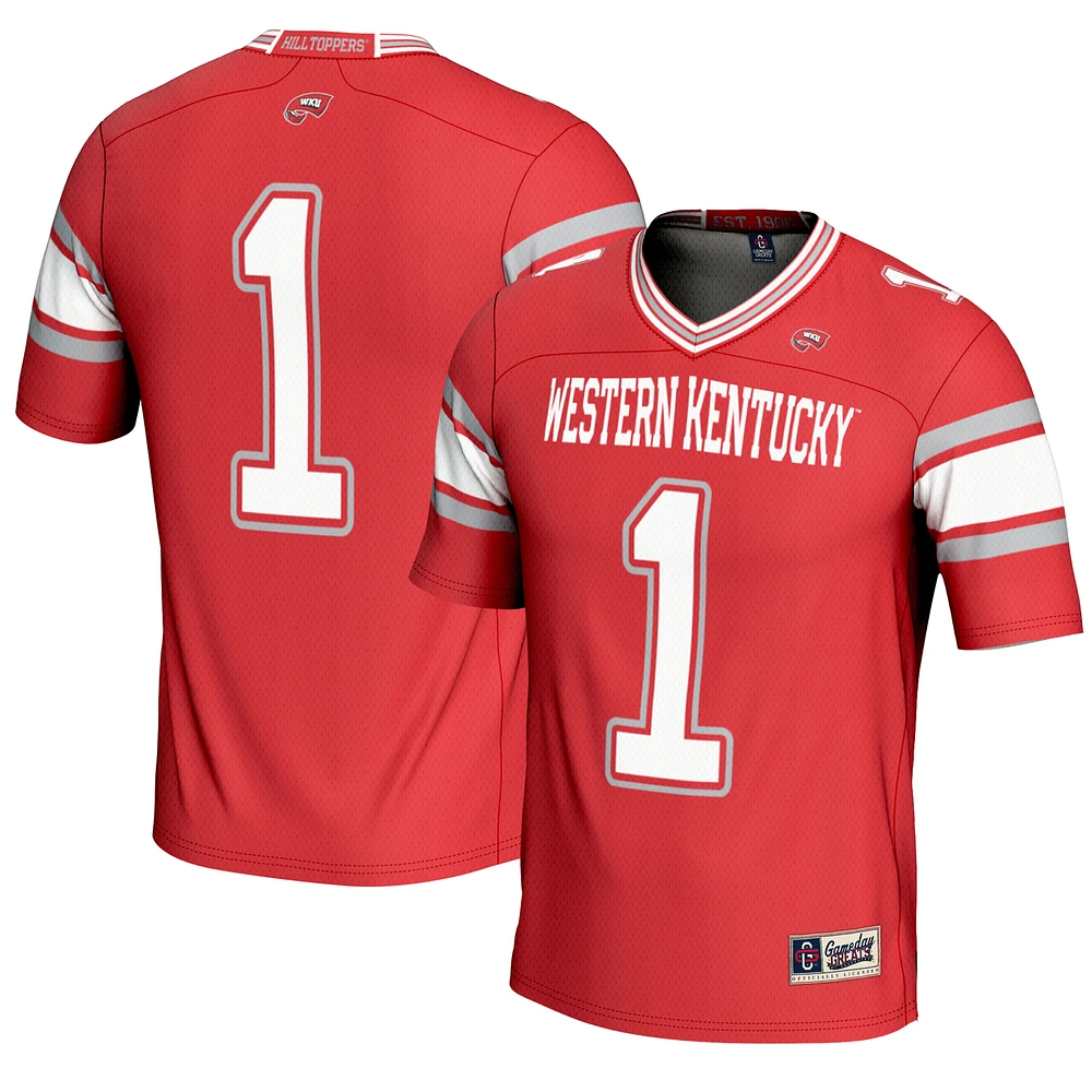 Men's GameDay Greats #1 Western Kentucky Hilltoppers Endzone Football Jersey