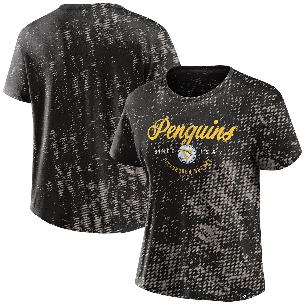 Women's Fanatics Black Pittsburgh Penguins Breakaway T-Shirt