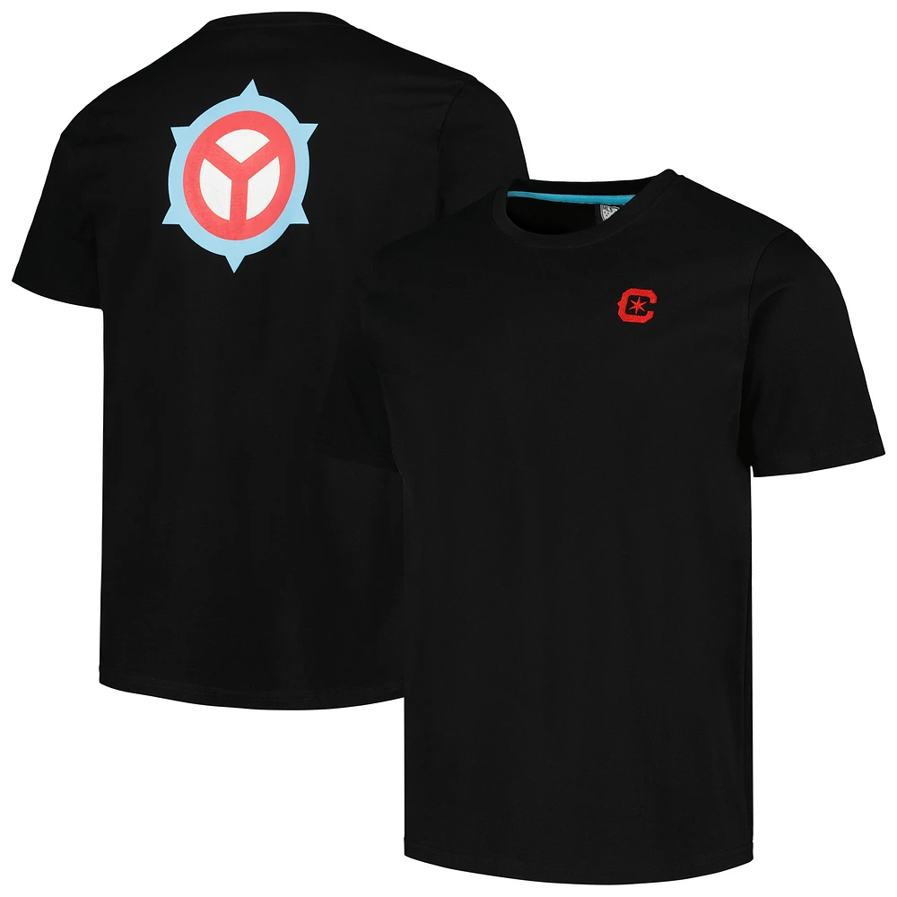 Men's Black Chicago Fire Culture Heavy T-Shirt