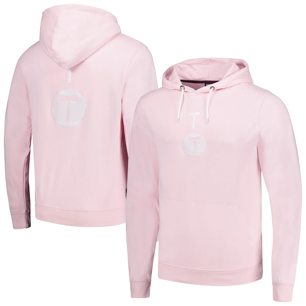 Men's Pink Portland Timbers Stacked Pullover Hoodie