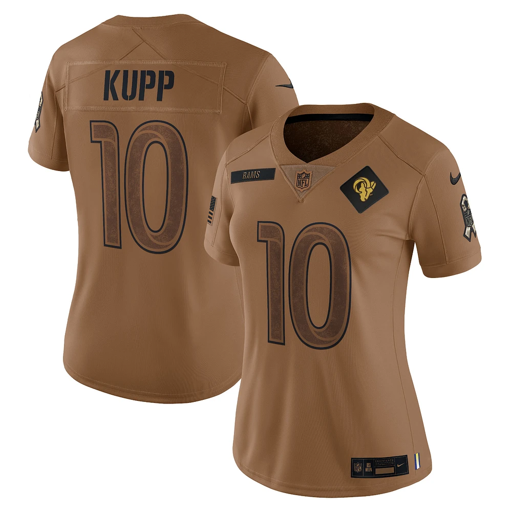 Women's Nike Cooper Kupp Brown Los Angeles Rams Salute To Service Limited Jersey