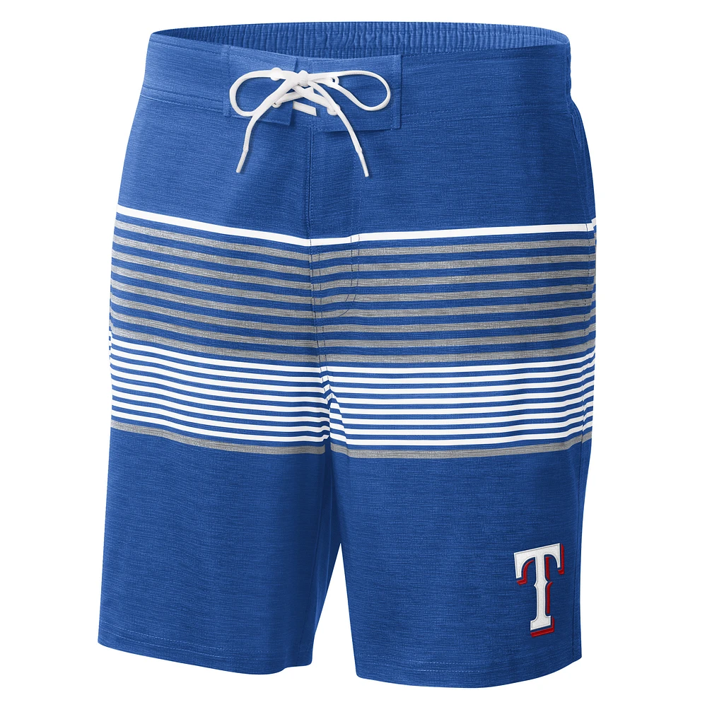 Men's G-III Sports by Carl Banks Royal Texas Rangers Coastline Volley Swim Shorts