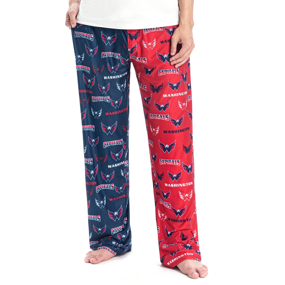 Men's Concepts Sport Red/Navy Washington Capitals AOP Knit Split Pants