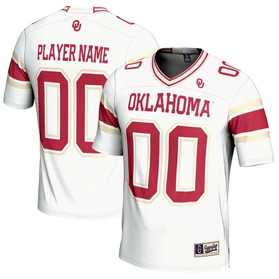 Youth GameDay Greats White Oklahoma Sooners NIL Pick-A-Player Football Jersey