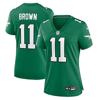 Women's Nike A.J. Brown Kelly Green Philadelphia Eagles Player Jersey