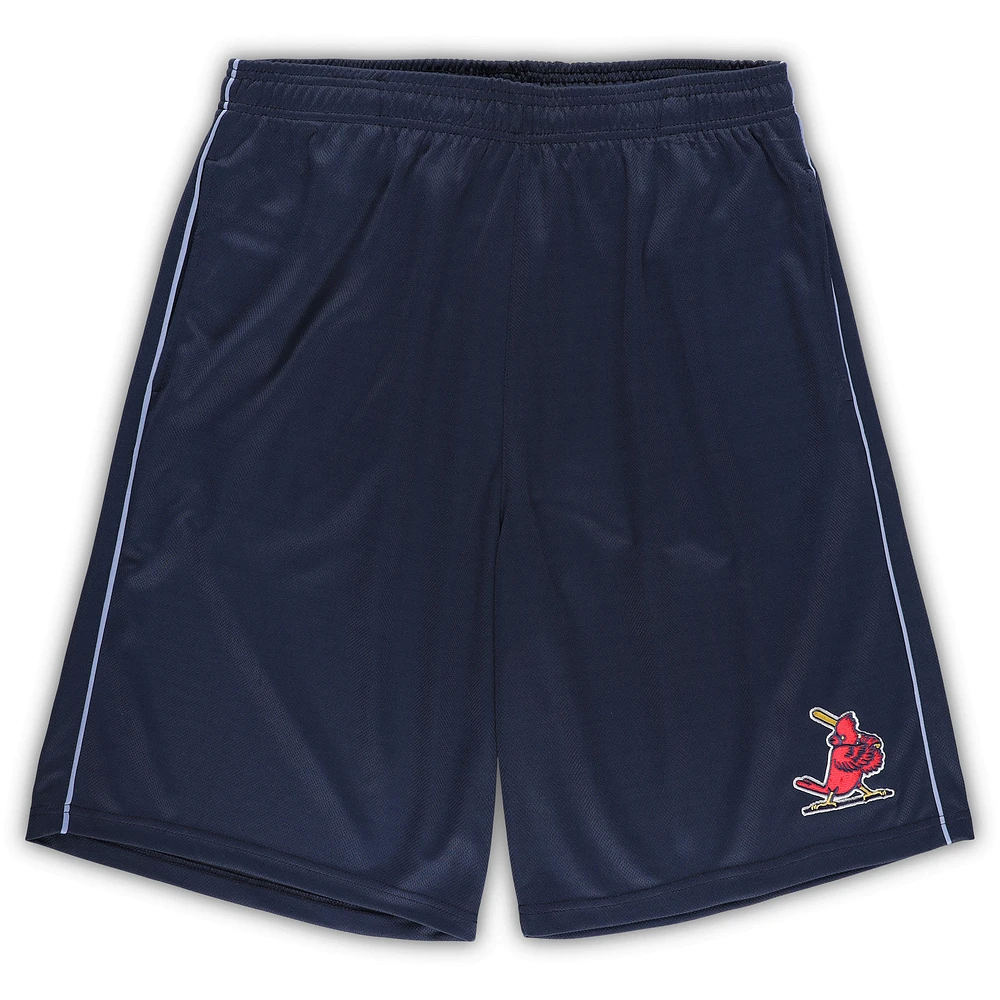 Men's Profile Navy St. Louis Cardinals Big & Tall Mesh Shorts