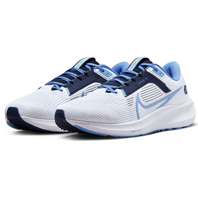 Unisex Nike White North Carolina Tar Heels Zoom Pegasus 40 Running Shoe