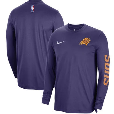 Unisex Nike Purple Phoenix Suns 2023/24 Authentic Pregame Long Sleeve Shooting Shirt