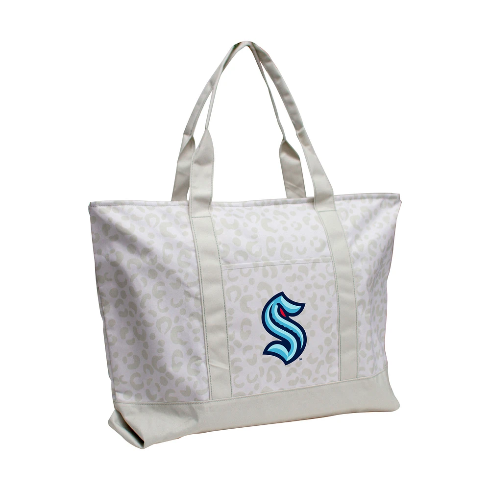 Seattle Kraken Leopard Pattern Tote