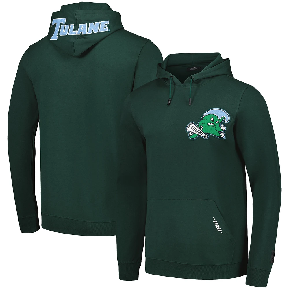 Men's Pro Standard Green Tulane Wave Classic Pullover Hoodie