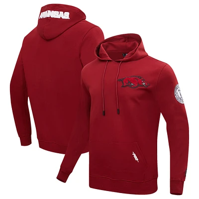 Men's Pro Standard Cardinal Arkansas Razorbacks Classic Pullover Hoodie