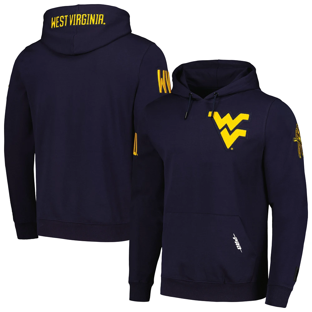 Men's Pro Standard Navy West Virginia Mountaineers Classic Pullover Hoodie