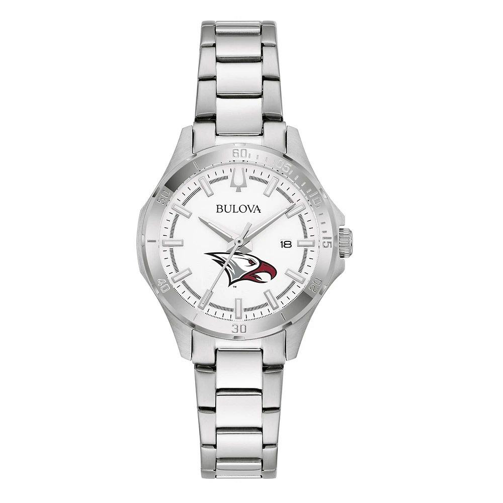 Women's Bulova Silver North Carolina Central Eagles Stainless Steel Classic Sport Watch