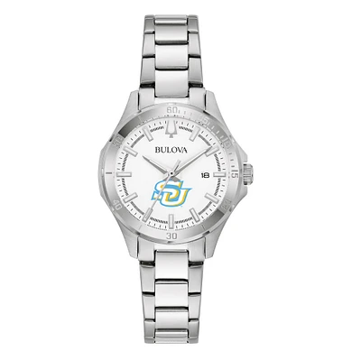 Women's Bulova Silver Southern University Jaguars Stainless Steel Classic Sport Watch