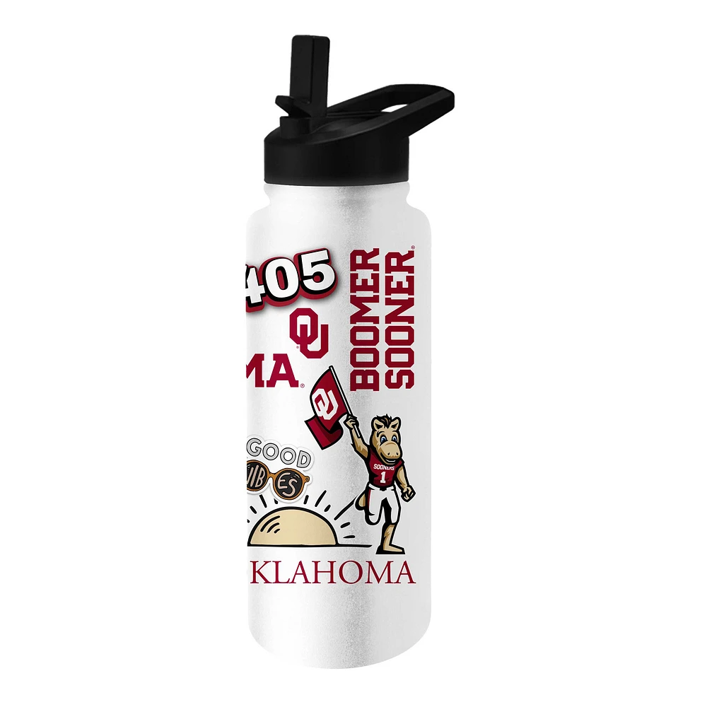 Oklahoma Sooners 34oz. Native Quencher Bottle