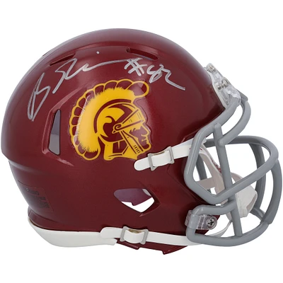 Brenden Rice USC Trojans Autographed Riddell Speed Mini Helmet