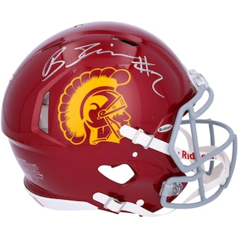 Brenden Rice USC Trojans Autographed Riddell Speed Authentic Team Helmet