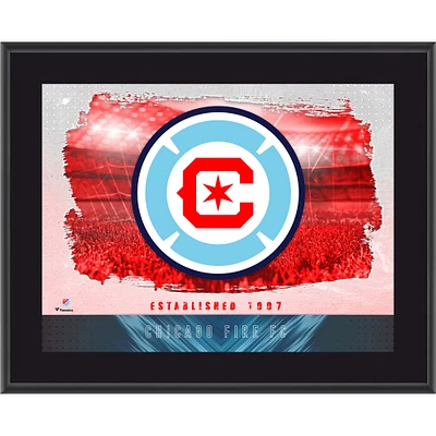 Chicago Fire 10.5" x 13" Sublimated Horizontal Team Logo Plaque