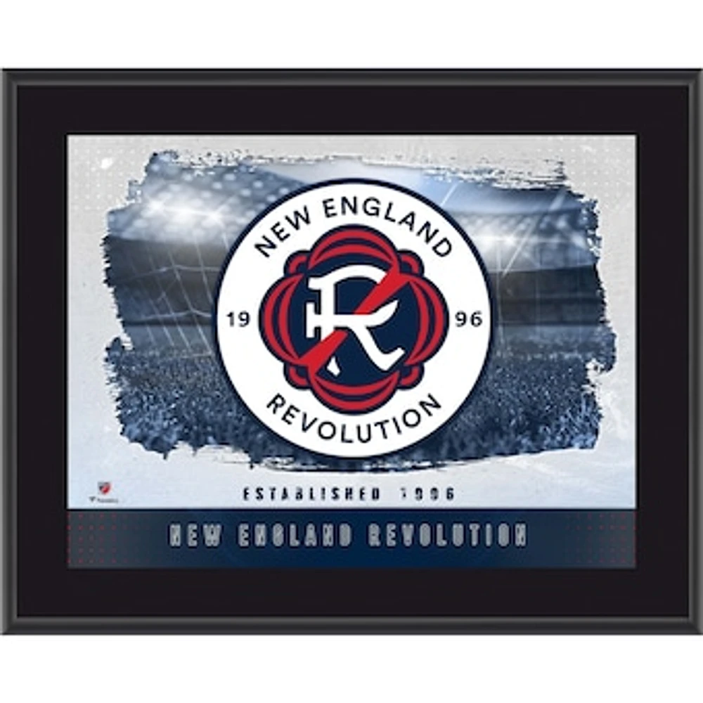New England Revolution 10.5" x 13" Sublimated Horizontal Team Logo Plaque