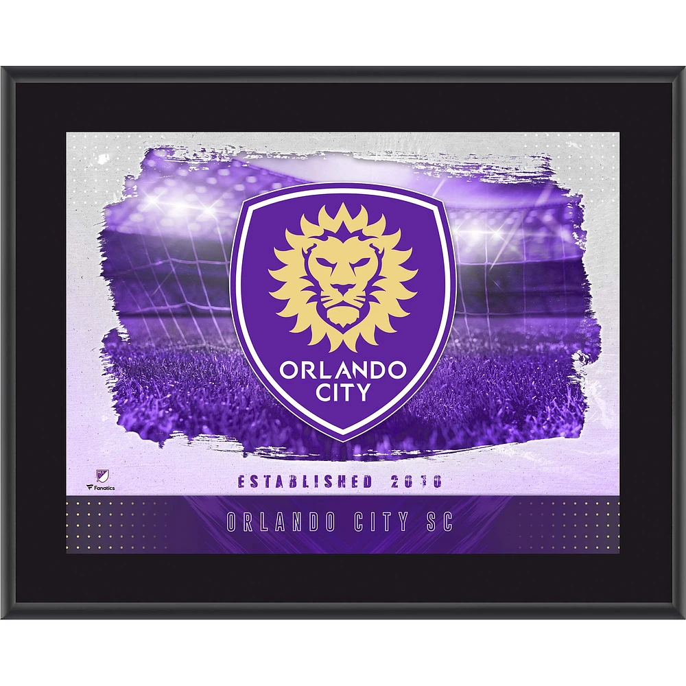 Orlando City SC 10.5" x 13" Sublimated Horizontal Team Logo Plaque