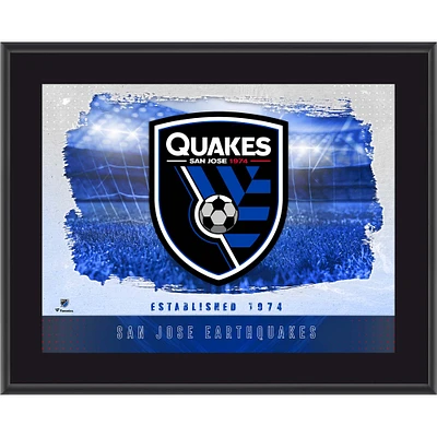 San Jose Earthquakes 10.5" x 13" Sublimated Horizontal Team Logo Plaque