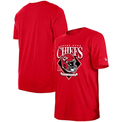 Men's New Era Red Kansas City Chiefs Team Logo T-Shirt